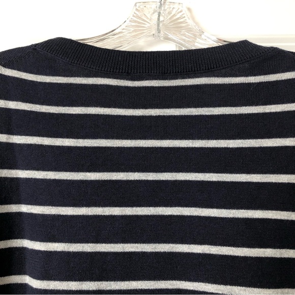 Talbots Size 1XP Blue Stripe LOVE” Crewneck Sweater - Picture 10 of 10